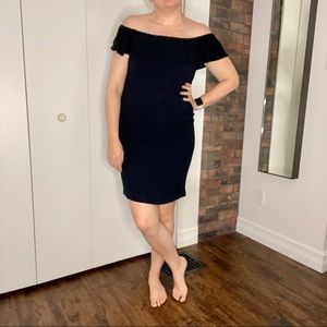 ICHI black off the shoulder dress size M